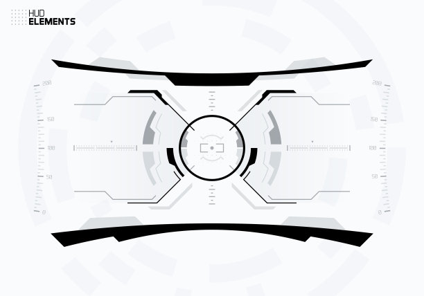 未来科幻技术HUD屏幕图片下载