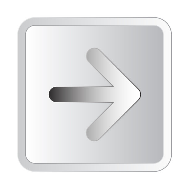 右箭头银色图标符号矢量插图-银色图标符号矢量插图图片下载