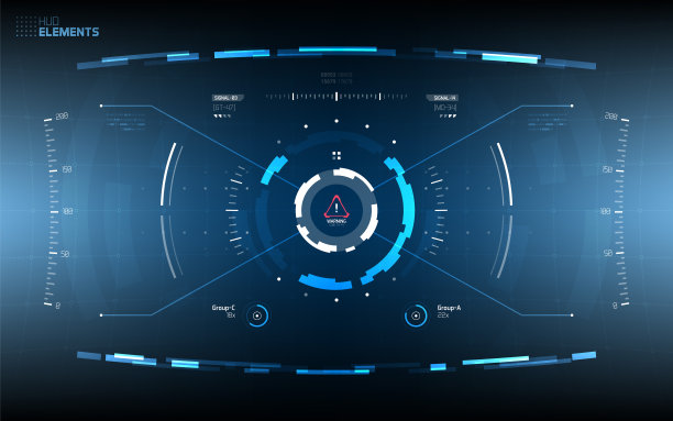 未来科幻技术HUD屏幕图片下载
