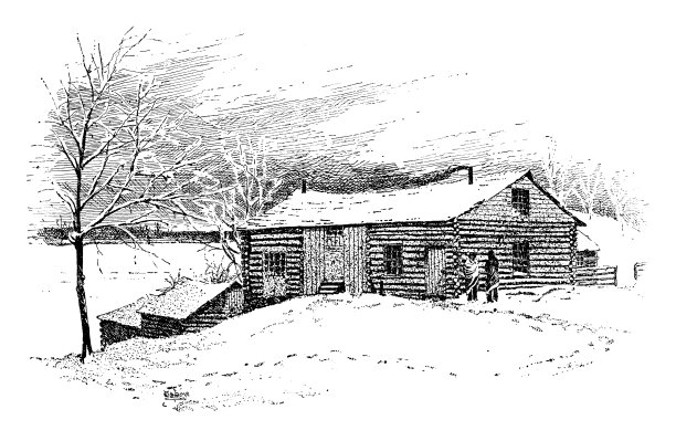 冬天的小木屋图片下载