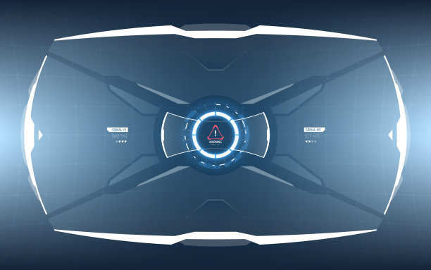 未来科幻技术HUD屏幕图片下载