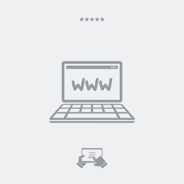 笔记本电脑上的网页浏览器图片下载