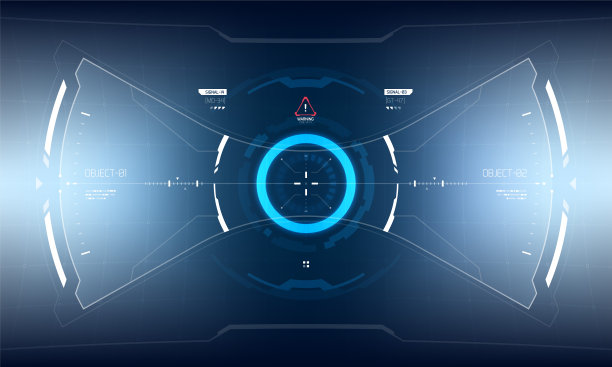 未来科幻技术HUD屏幕图片下载