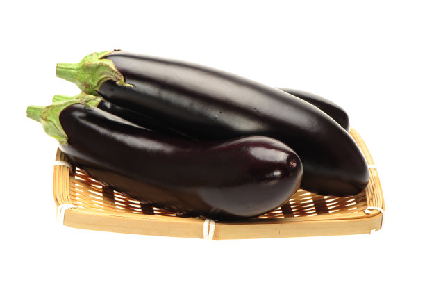 茄子绝缘白色背景图片下载