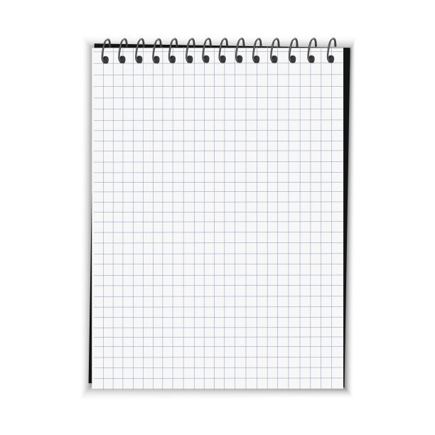 现实的螺旋空白笔记本股票矢量图片下载