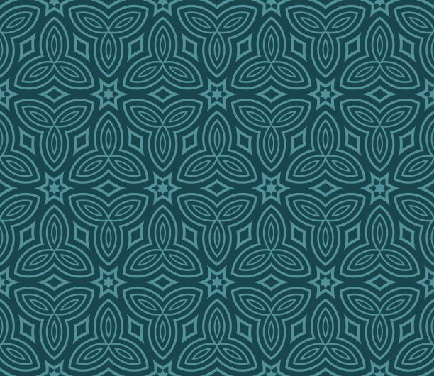 抽象的重复背景与花边花卉装饰。印花、纺织品、装饰、织物无缝设计。矢量模式图片下载