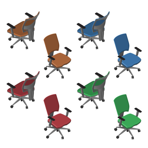 等距办公椅图片下载