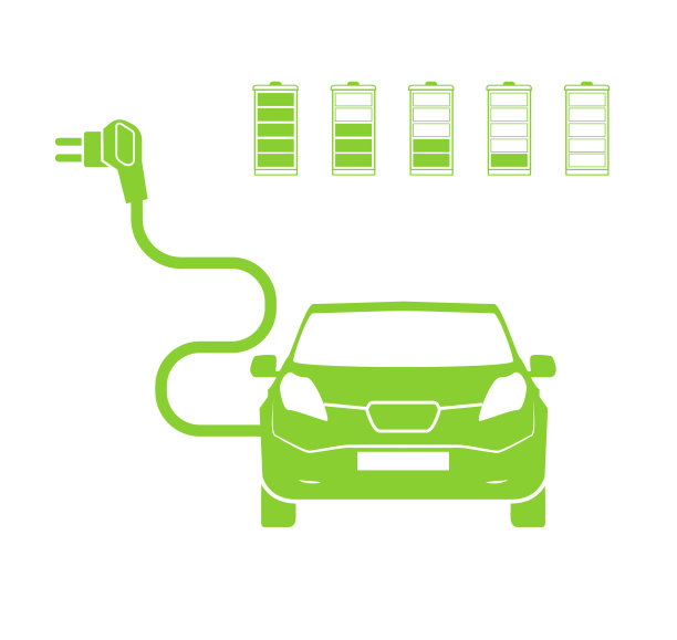 充电站符号。电动汽车充电图标孤立。电动汽车绿色电动汽车充电点图标向量。可再生环保技术。矢量图图片下载