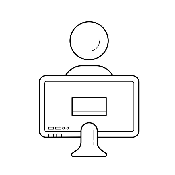 家庭教育矢量线图标图片下载