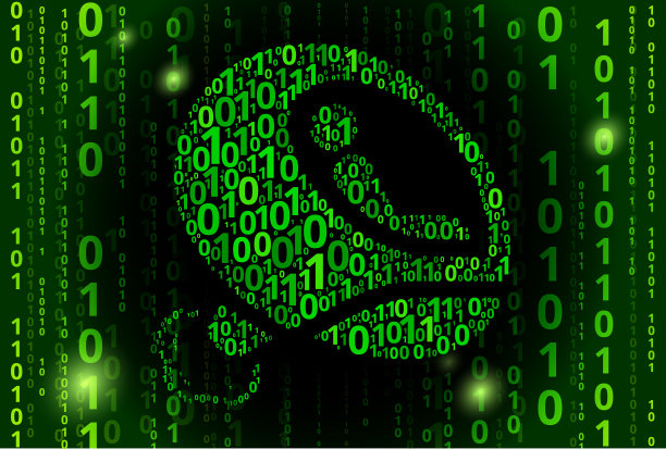 未来旅行二进制码矢量模式背景图片下载