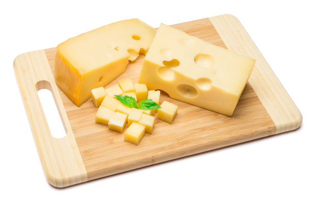 切达干酪孤立的白色背景图片下载