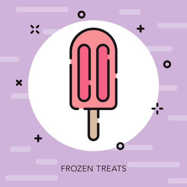 冷冻零食开放轮廓街头食品图标图片下载