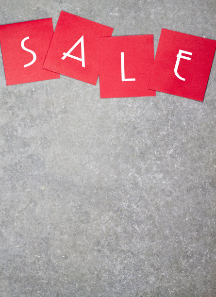 灰色背景的销售标签图片下载