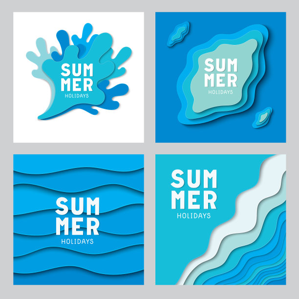 剪纸夏季系列图片下载