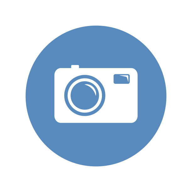 摄影相机用蓝色圆圈标示图片下载