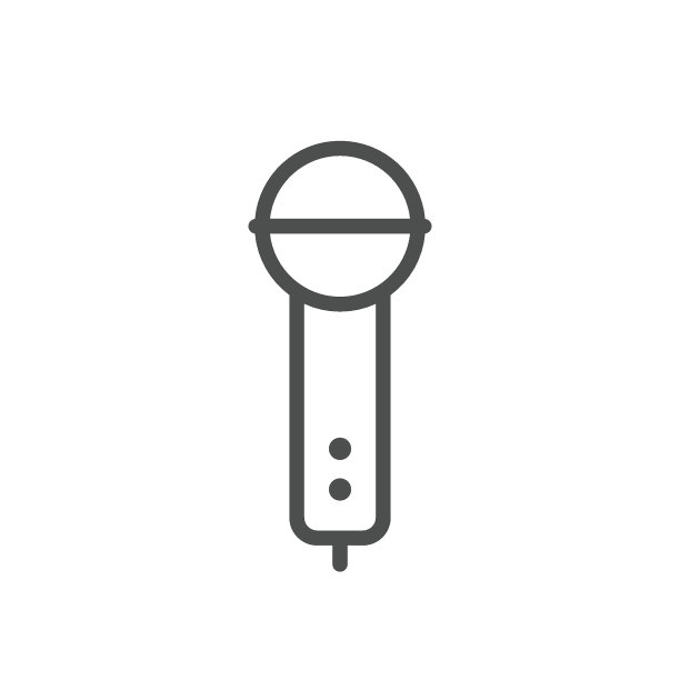 麦克风线性图标图片下载