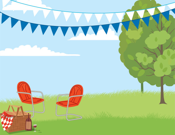 野餐背景邀请模板图片下载