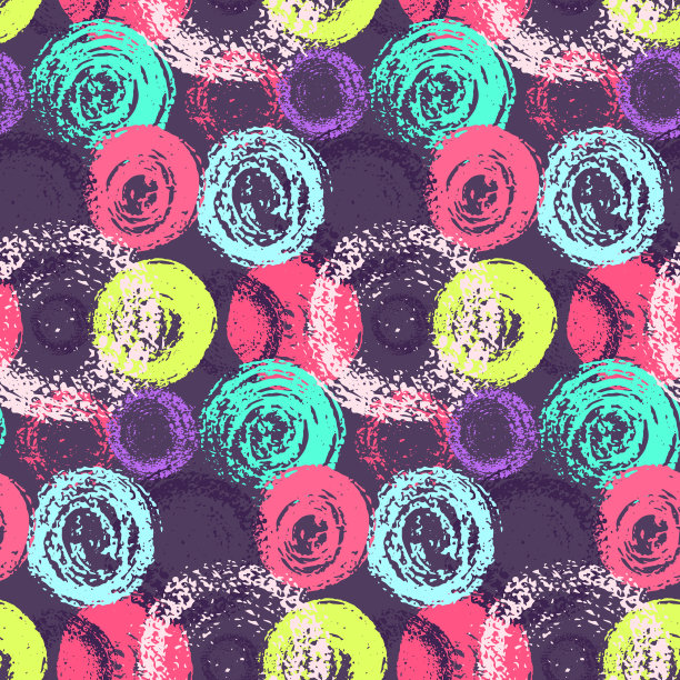 鲜艳的颜色，垃圾，划圆图案素材图片