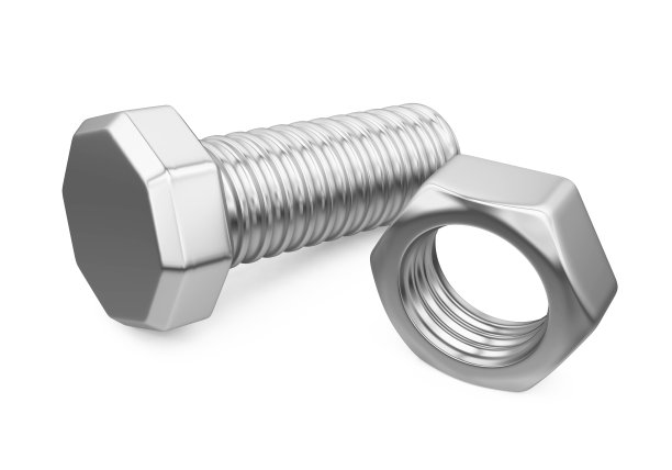 螺栓和螺母隔离图片下载