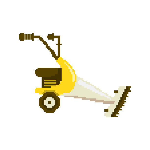 像素刀割草插图图片下载