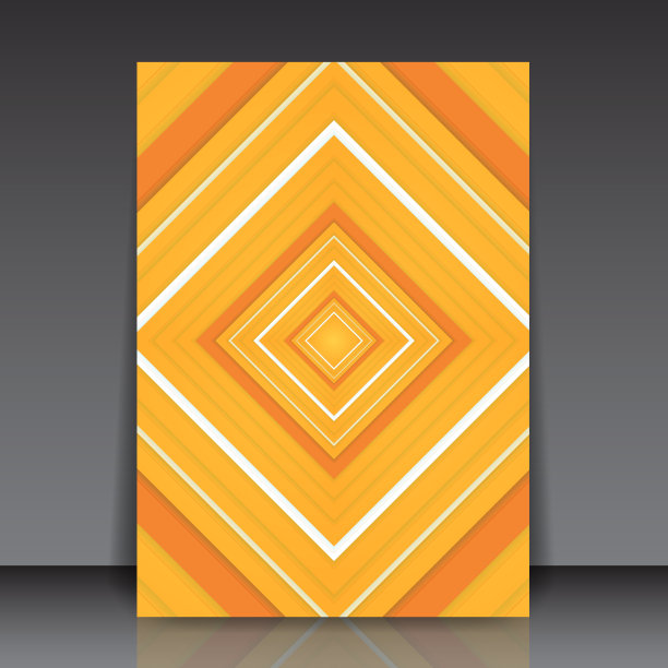 抽象彩色几何正方形可编辑的夏季传单模板矢量背景图片下载