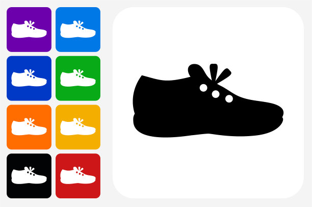 行走鞋图标方形按钮设置图片下载