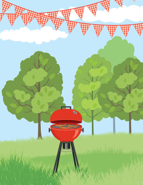 烧烤邀请模板图片下载