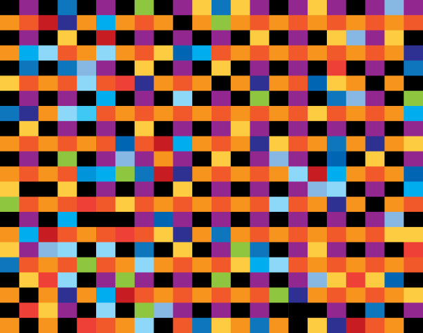 明亮的颜色抽象矩形背景图片下载