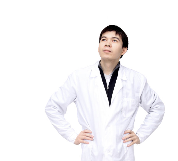 医生的肖像治疗师孤立在白色的背景图片下载