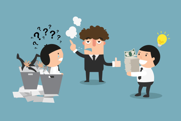 老板挑选出有赚钱想法的好员工，然后解雇没有效率的员工图片下载