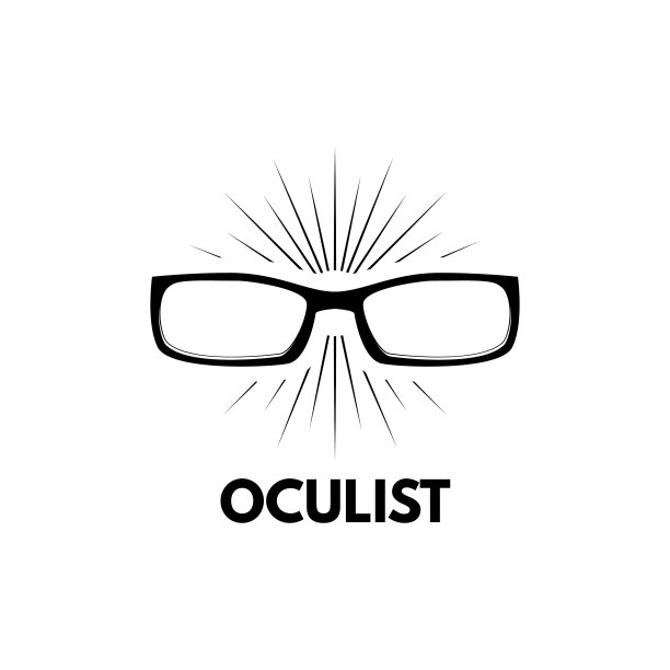 眼镜图标。眼科医生标签。眼镜。光学医疗徽章。向量。图片下载
