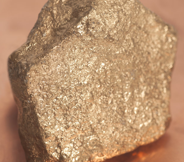 金块上的铜背景图片下载