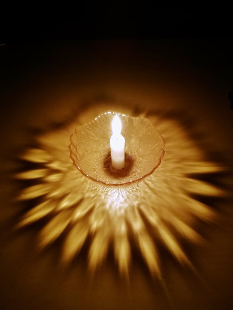 烛光与反射图片下载