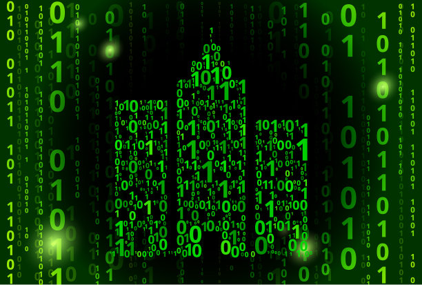 构建二进制代码矢量模式背景图片下载