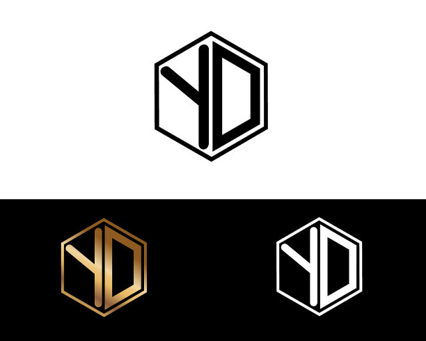 六角字母设计图片下载