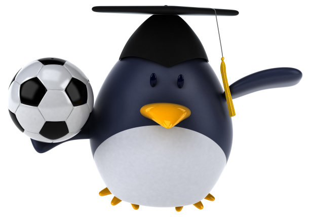 有趣的企鹅- 3D插图图片下载