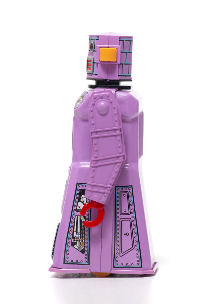 老式锡机器人玩具图片下载