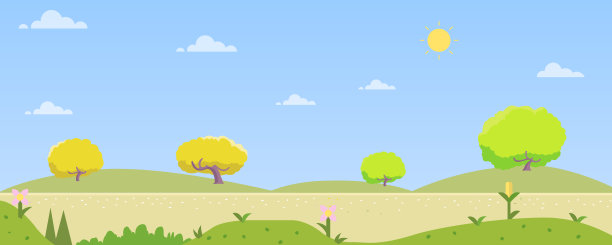 美丽的自然景观，以山和天空为背景。春天季节与自然相伴。素材图片