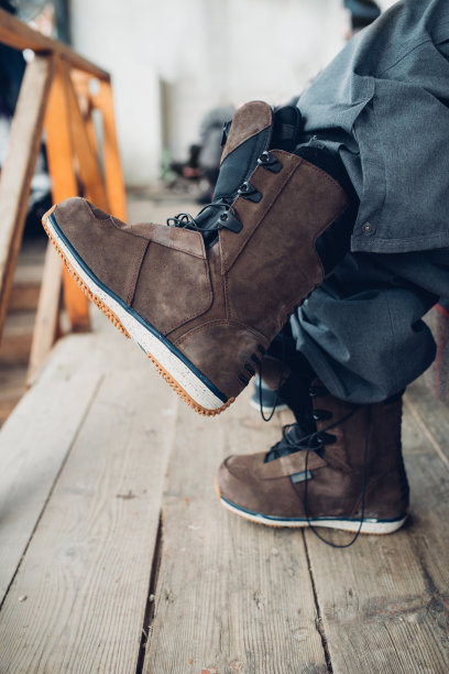 温暖的滑雪靴图片下载