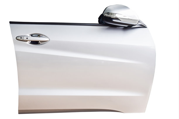 车门隔离在白色背景与剪辑路径图片下载