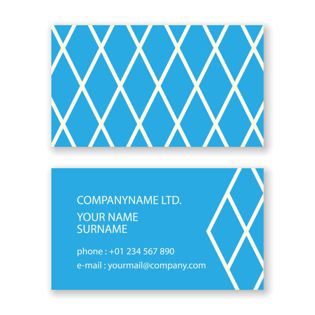 菱形图案名片图片下载