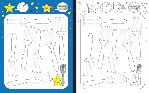幼儿园工作表图片下载