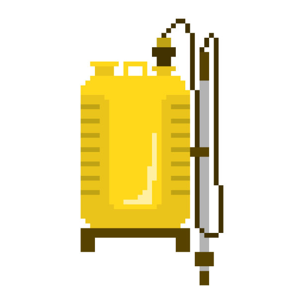 像素矢量花园喷雾器图片下载