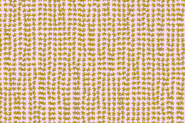 花卉抽象插图，概念图案。创意，细节，线条和绿色。图片下载