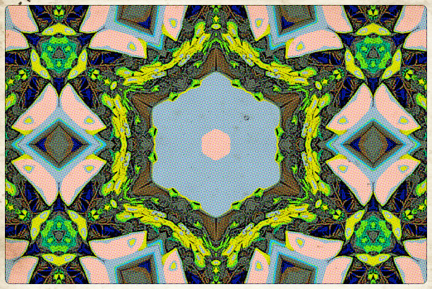 波普艺术风格曼荼罗素材图片