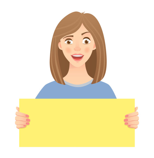 女人拿着签图片下载