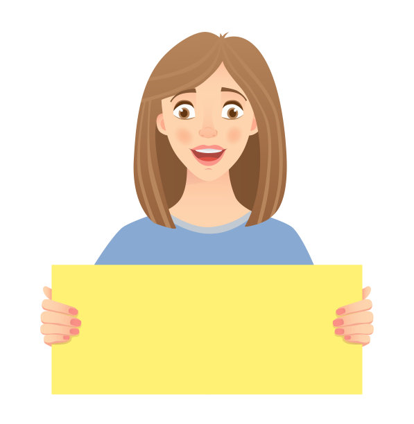 女人拿着签图片下载