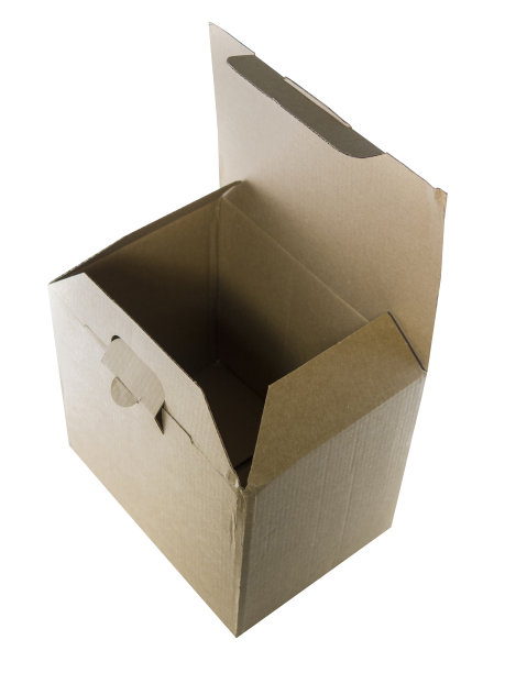 纸板箱孤立在白色与剪切路径图片下载