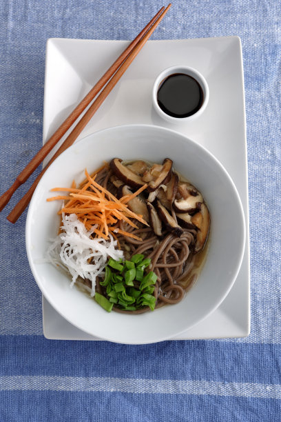 香菇荞麦汤素材图片