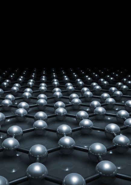 石墨烯层分子模型三维素材图片